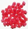 50 7mm Milky Pink Opal Bell Flower Beads